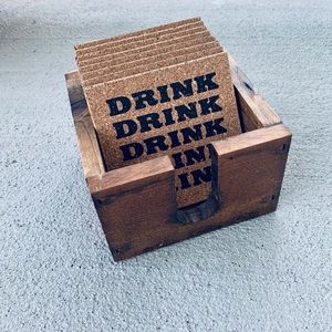 “Knock On Wood Corp.” San Dimas, CA  Coaster Set